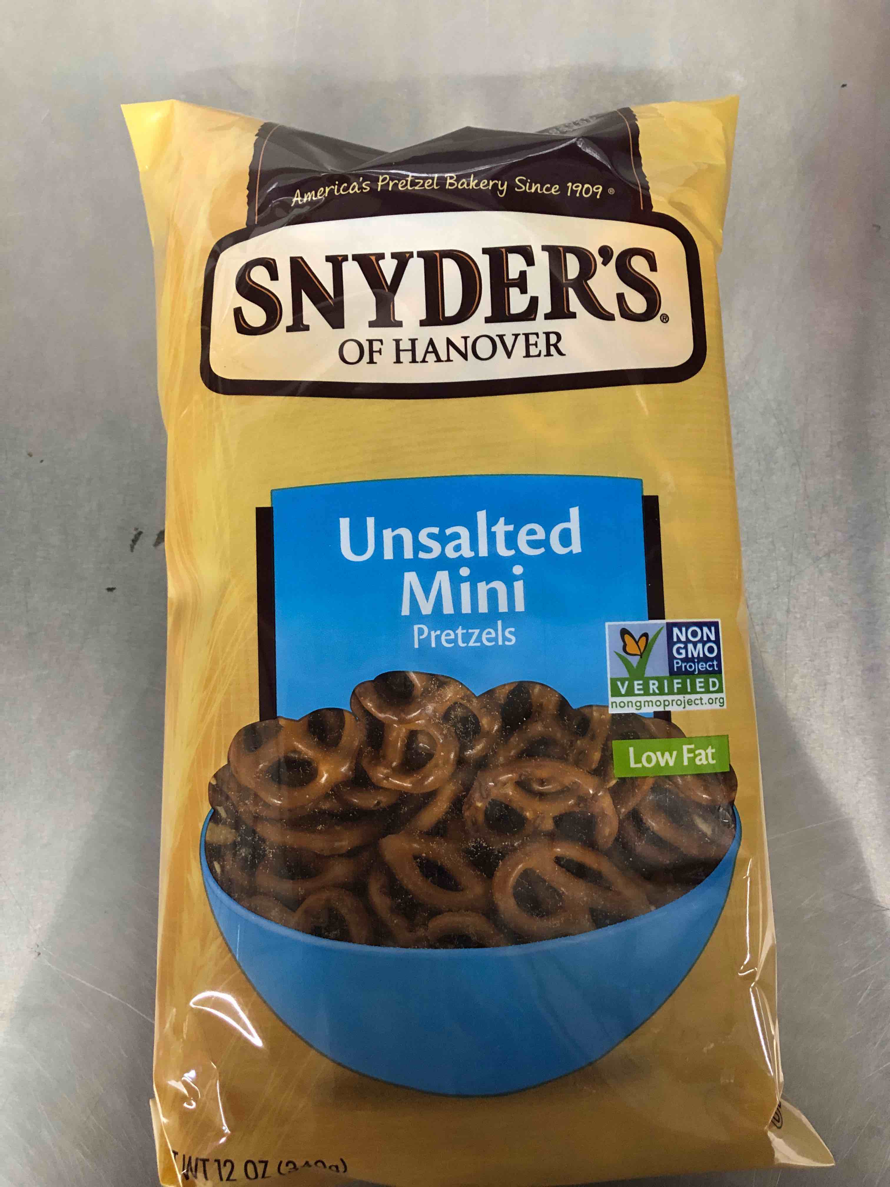 Snyders of Hanover Unsalted Mini Pretzels 12 Oz