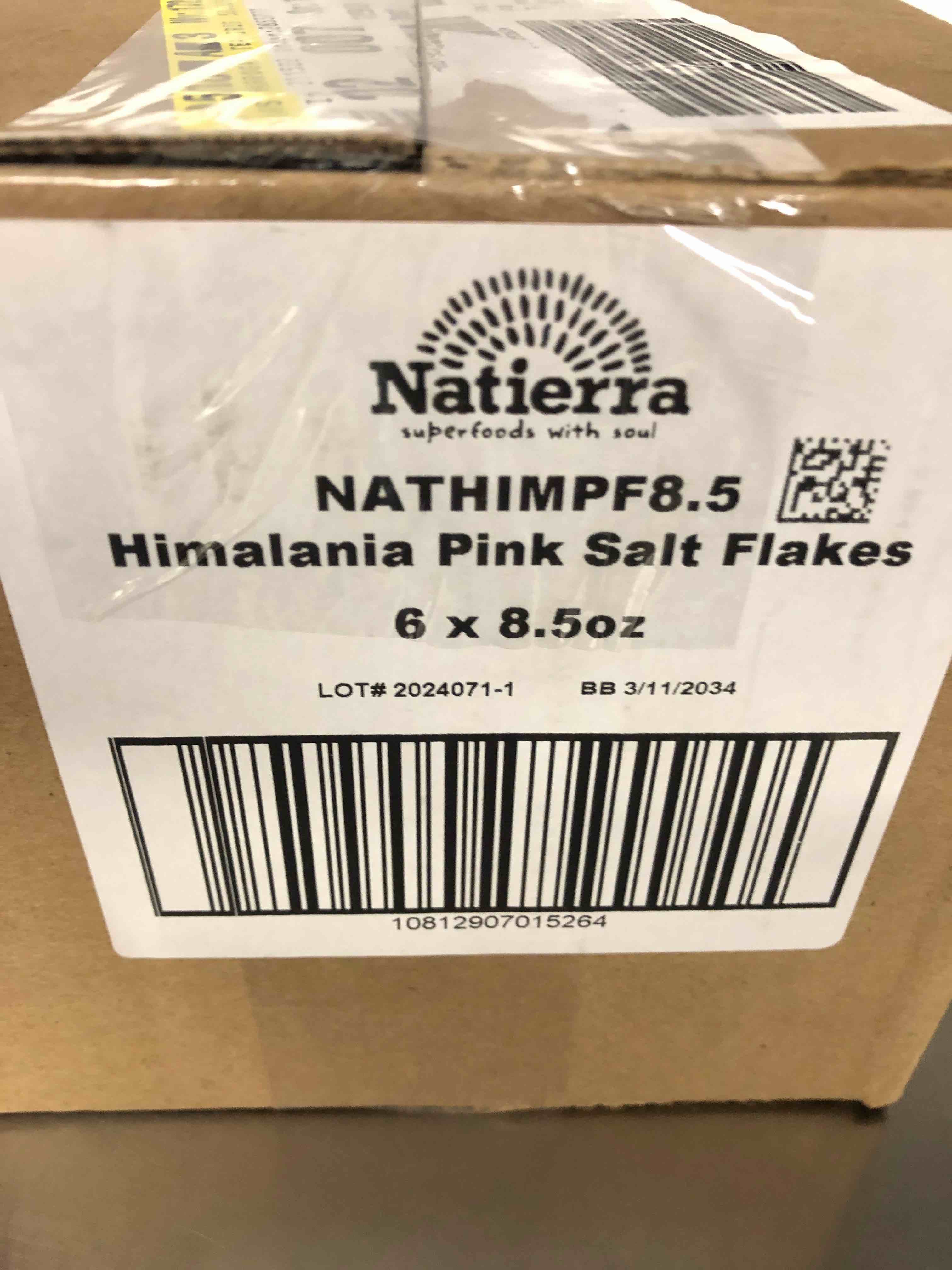 NATIERRA Himalania Himalayan Pink Salt Flakes | 8.5 Ounce