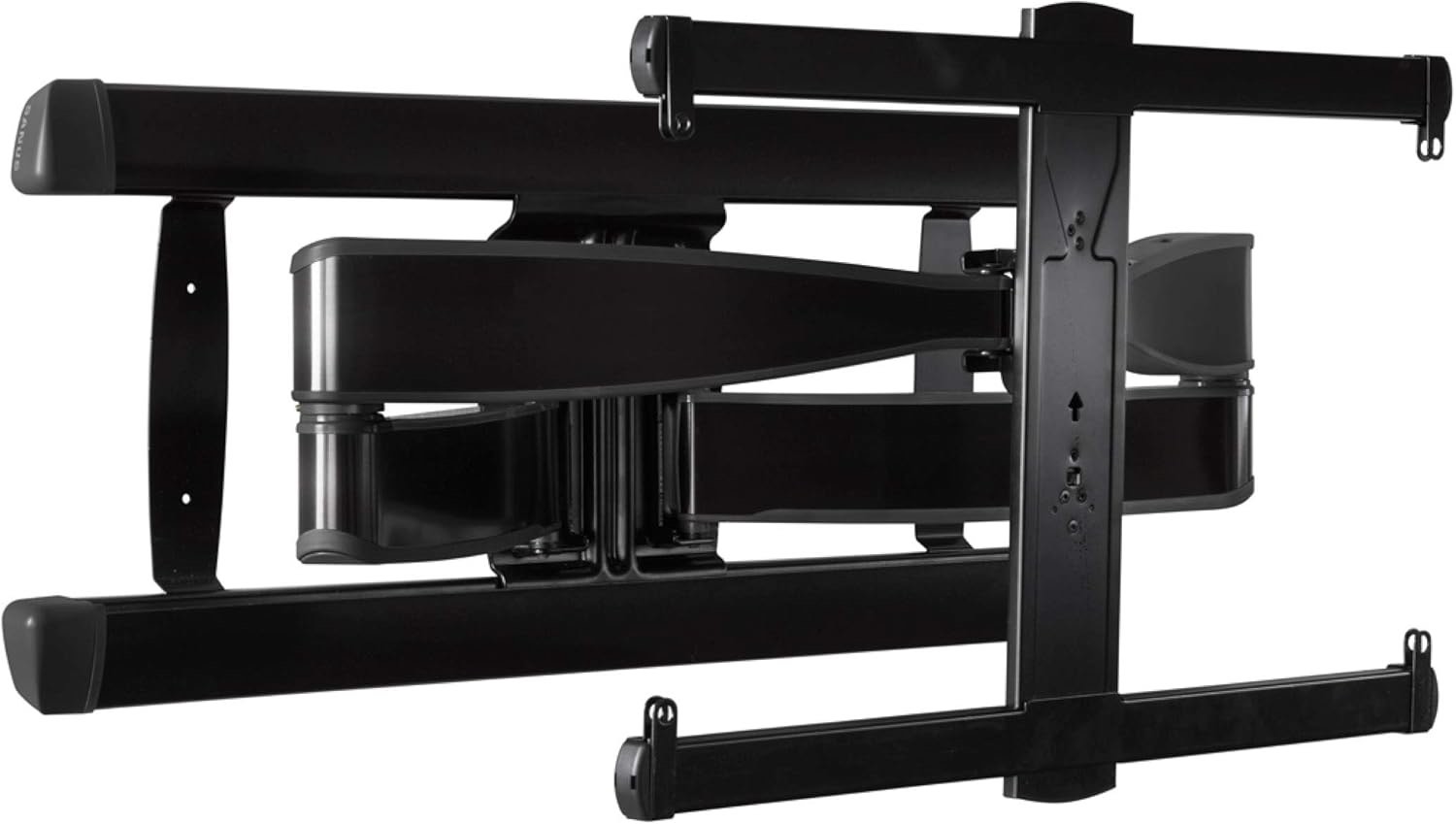 Sanus Premium Full Motion TV Wall Mount for TVs Up to 90" - Stainless Steel Finish with Smooth Extension, Swivel & Tilt