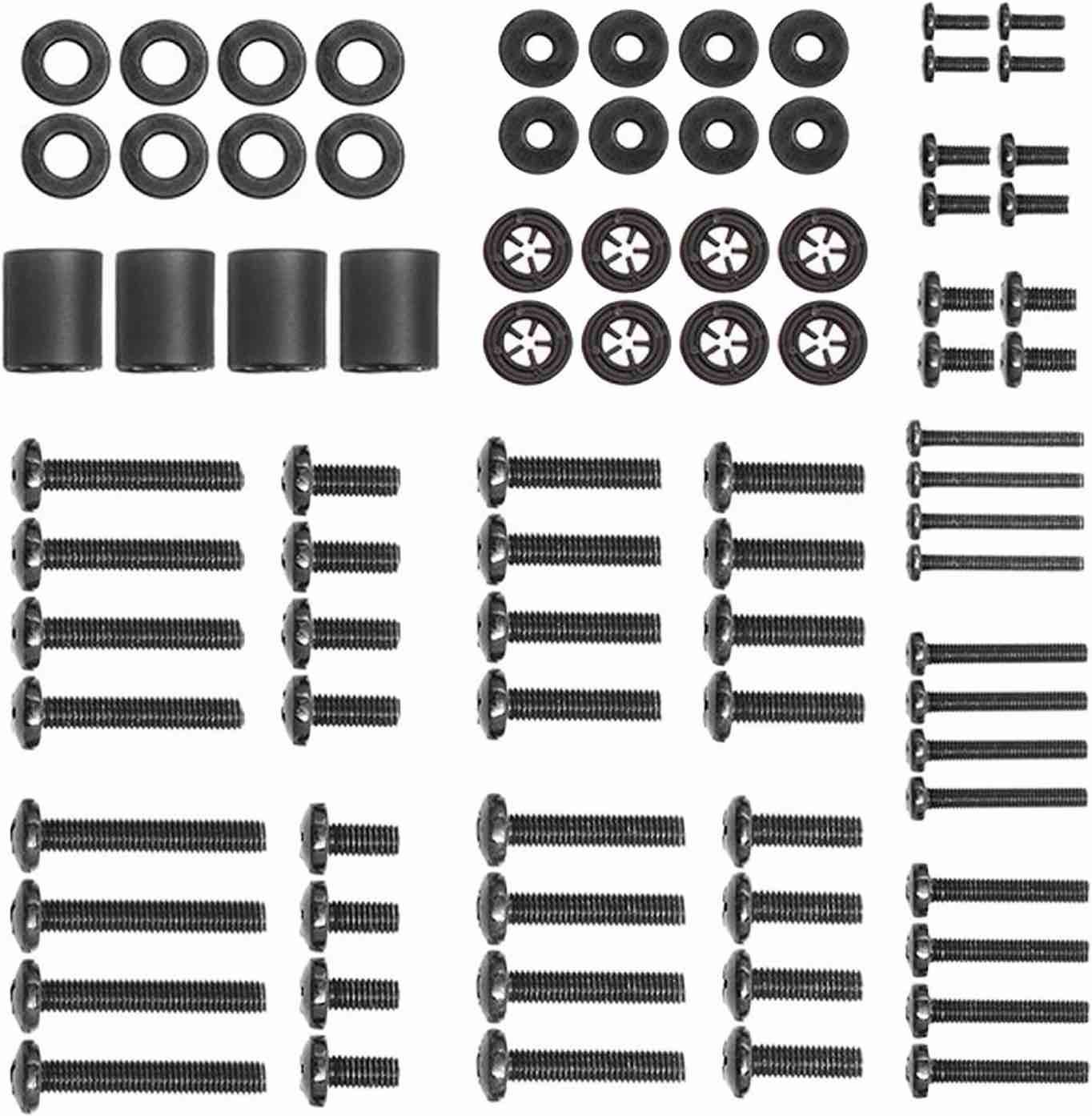ECHOGEAR TV Mount Screws - Universal Hardware Pack Works Any TV Mount & All TVs Up to 80" Including Samsung, Vizio, LG, & More - Pack Contains M4, M5, M6, & M8 Replacement TV Mounting Screws (B01LWP3001)