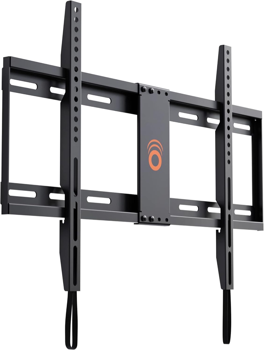 ECHOGEAR SlimView Low Profile Fixed TV Wall Mount for TVs Up to 80" - Holds Your Only 1.25" from The Pull String Locking System Easy Cable Access Big Hardware Assortment Simple Install