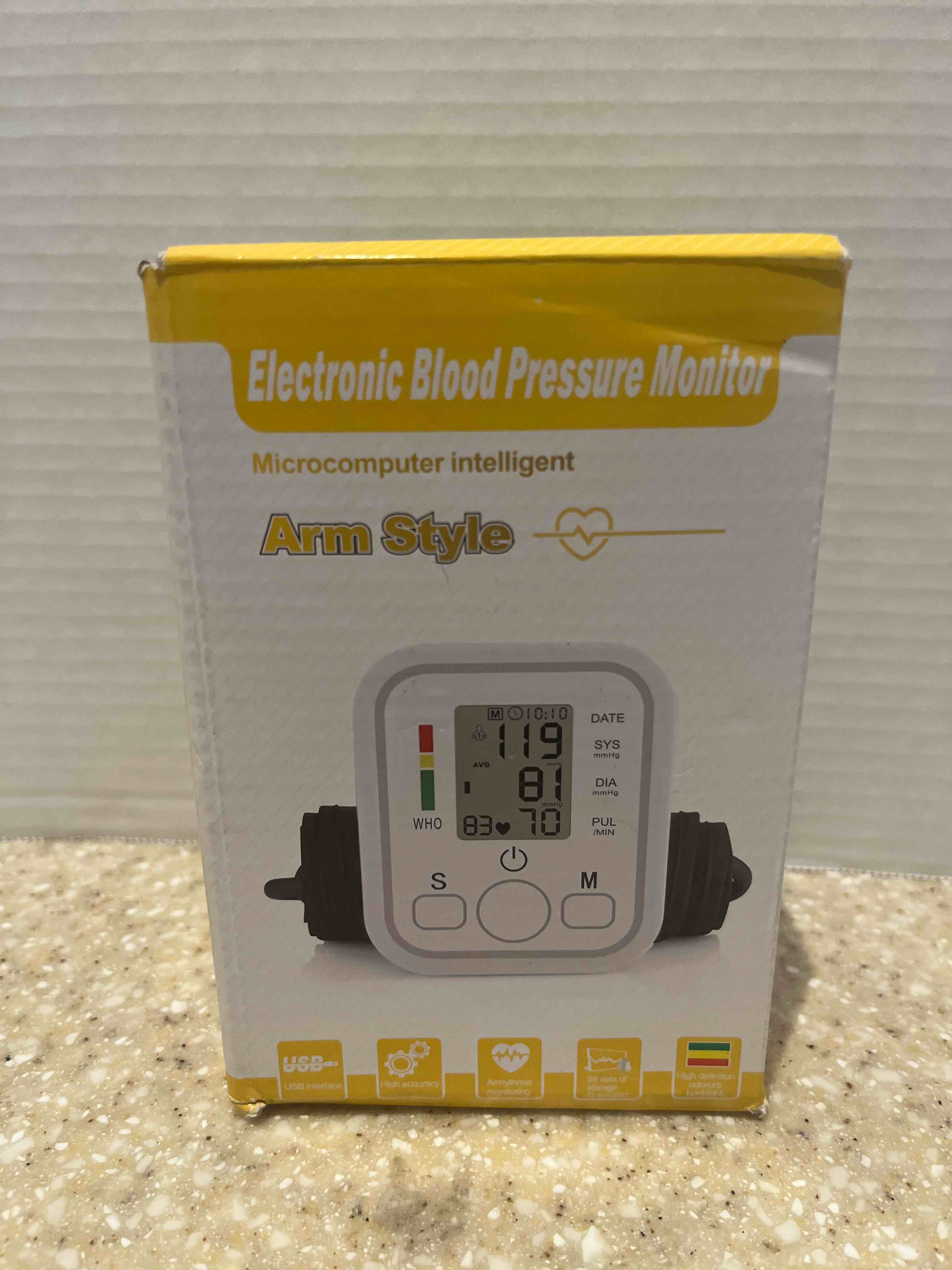 Electronic Blood Pressure Monitor Arm Style 