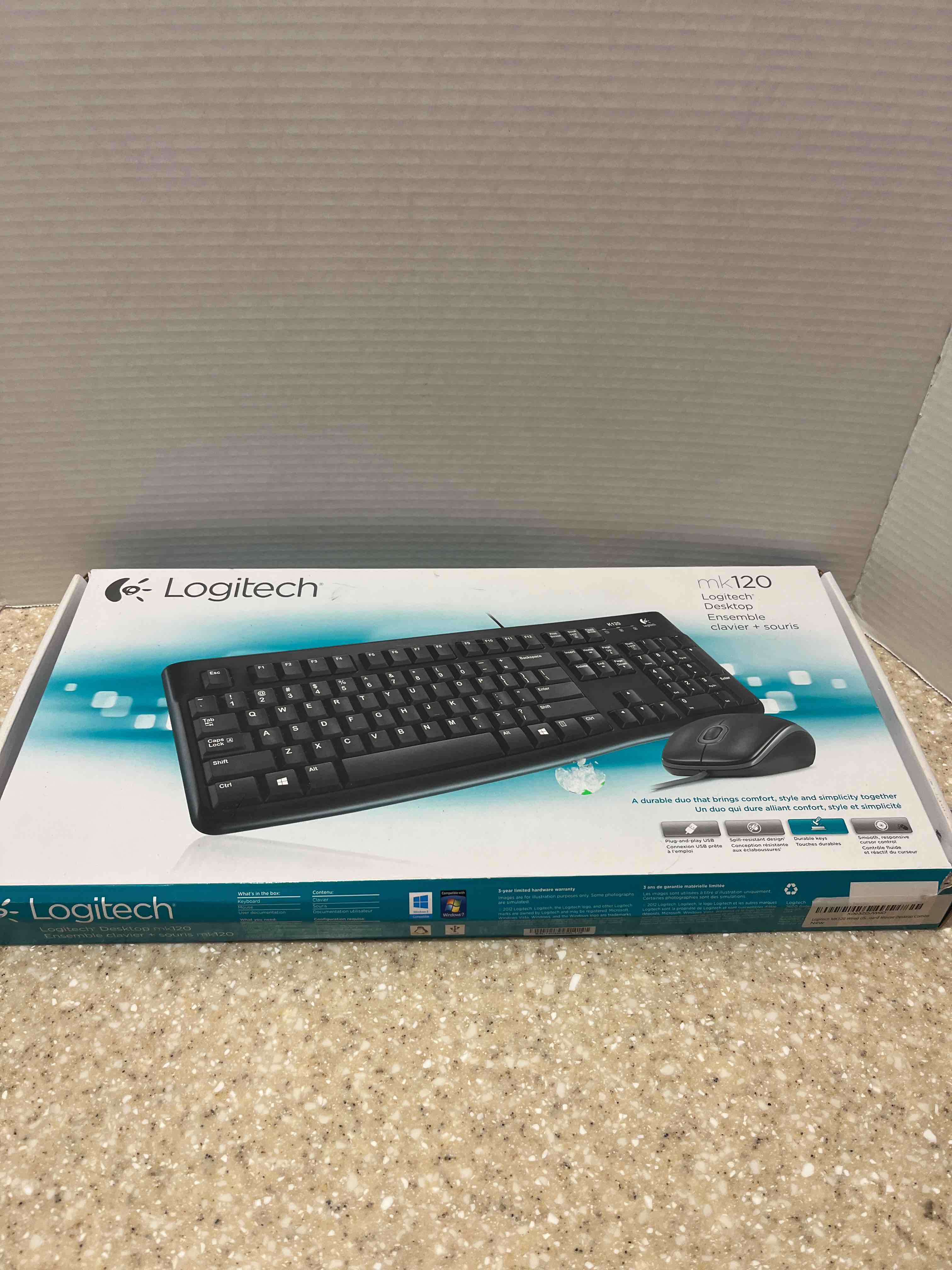 Logitech MK120 Logitech Desktop Keyboard and Mouse Wired USB 