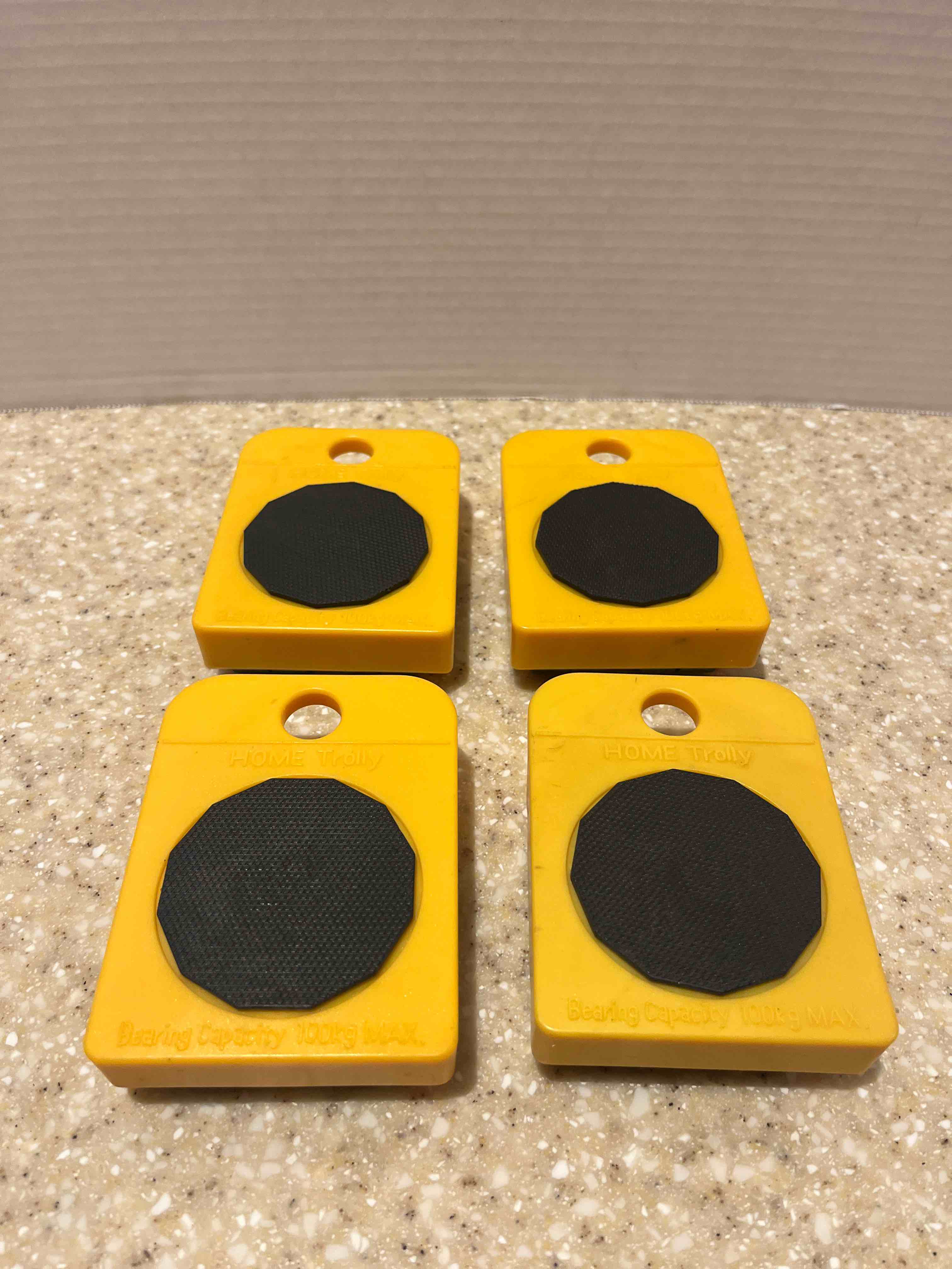 Transport Shifter Moving Wheel Furniture Mover Tool Heavy Duty Stuffs Moving Yellow Set of 4