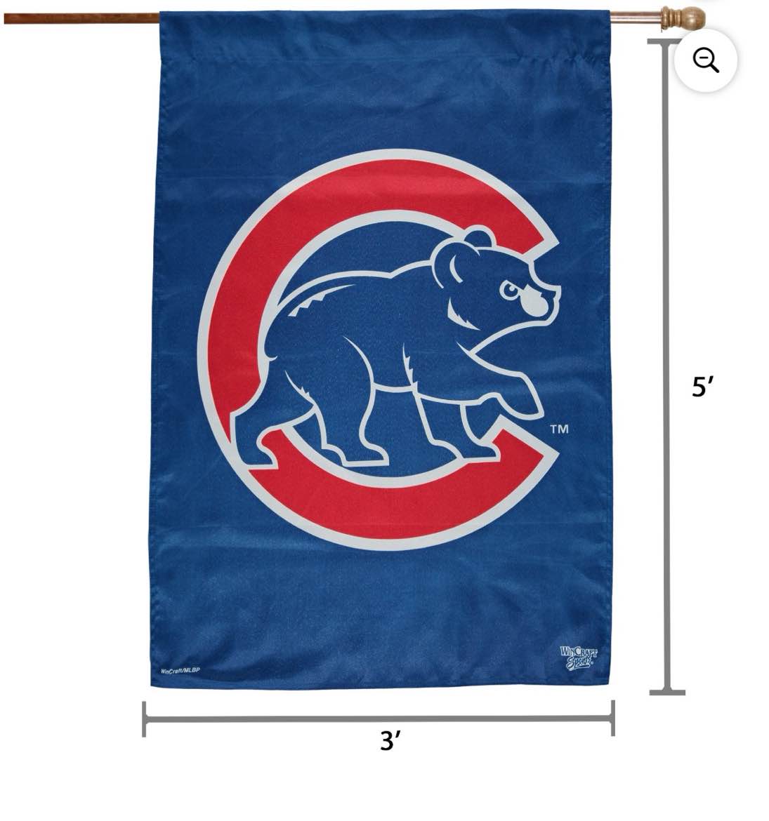 Chicago Cubs 3 x 5 Indoor Outdoor Flag 