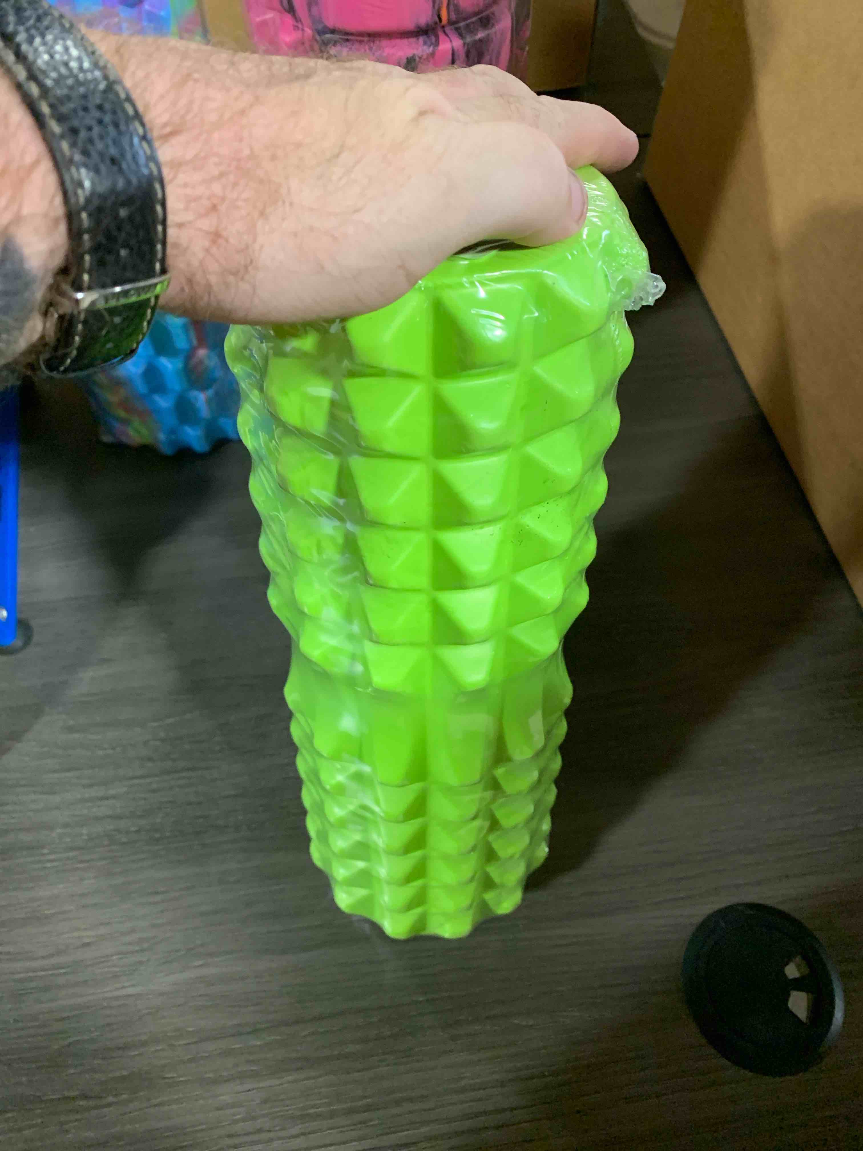 (GREEN)Foam Roller -  for Self Massage Exercise, Back Pain, Legs, Yoga, Relieve Muscles, Physical Therapy, Body Stretching, Deep Tissue - Medium Density (Color : Rose GED)