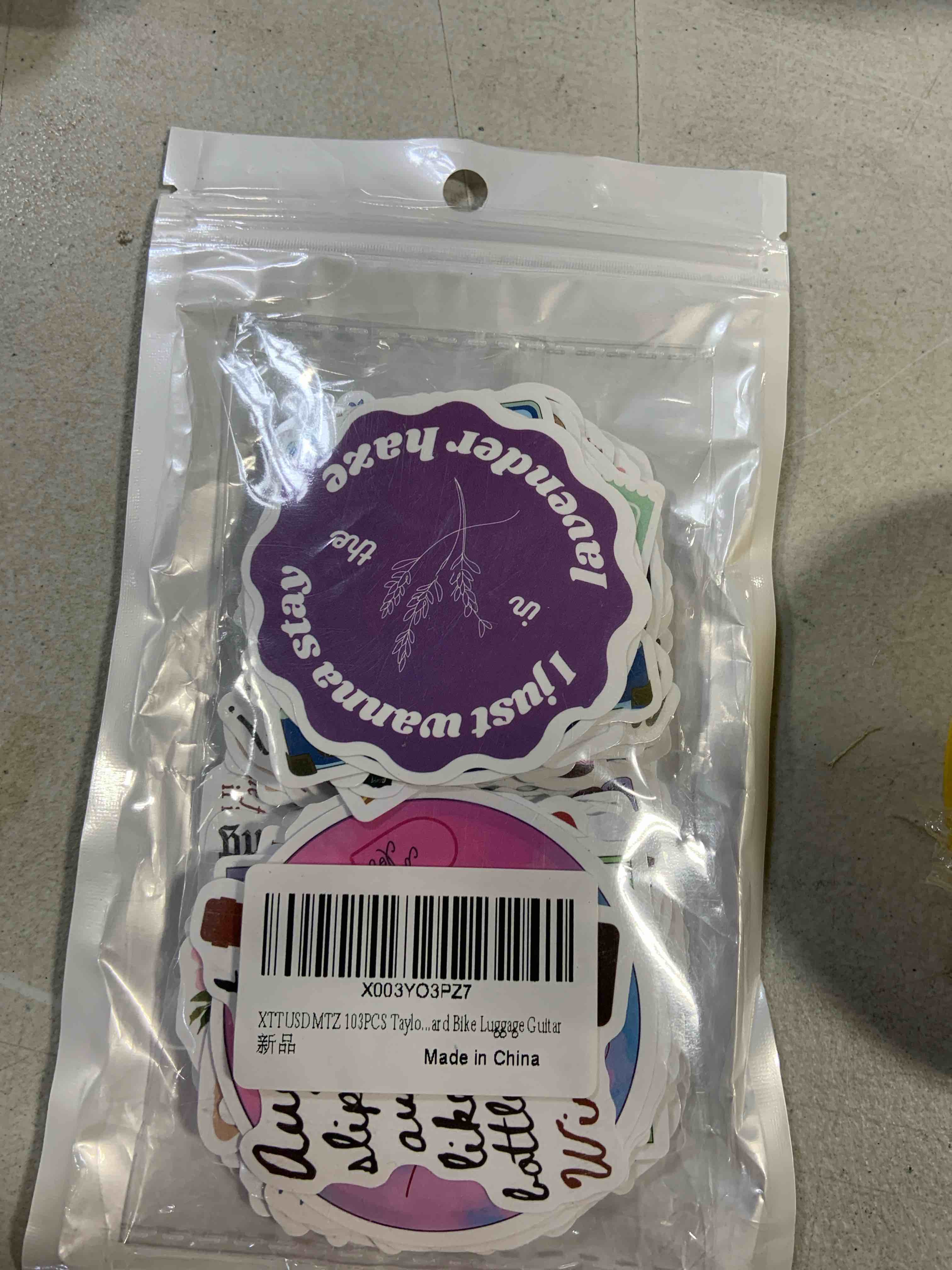 100 pcs Taylor swift stickers for bike luggage guitar 