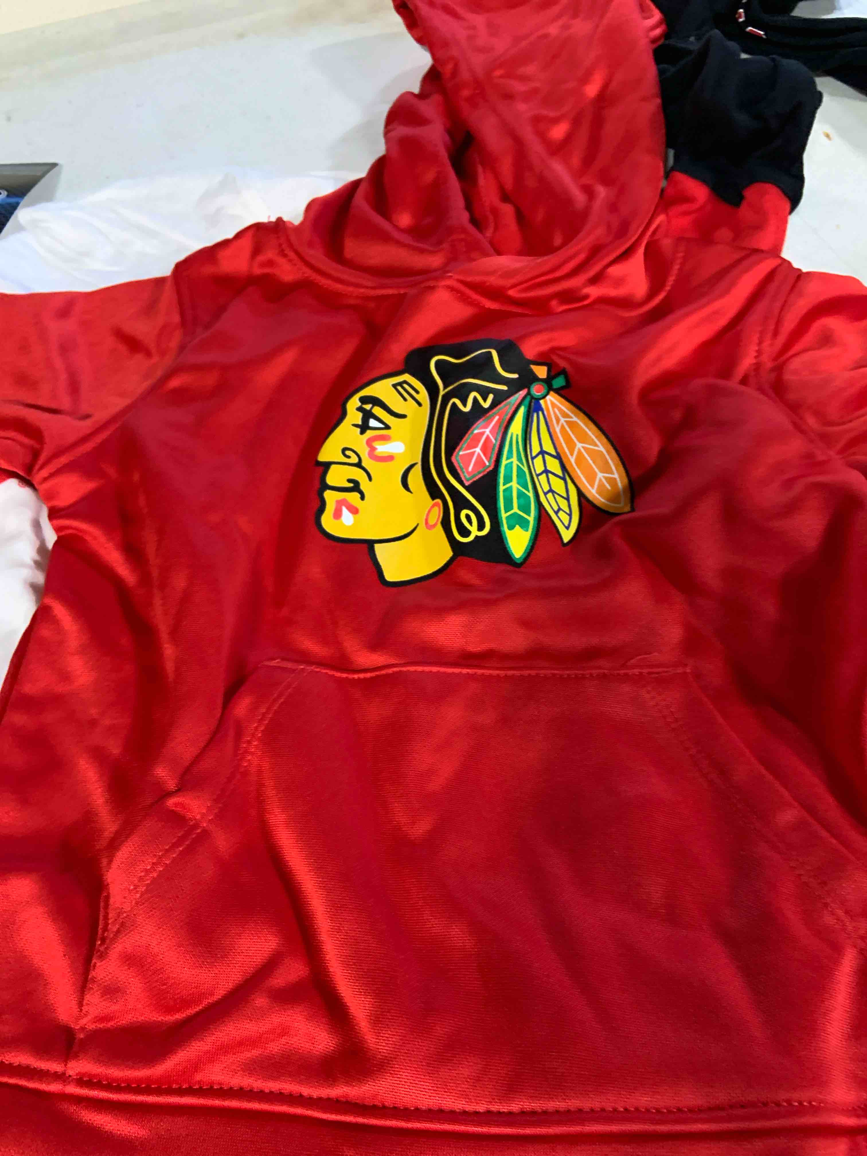 NHL Chicago Blackhawks Toddler Boys' Shootout Poly Hoodie - 4T