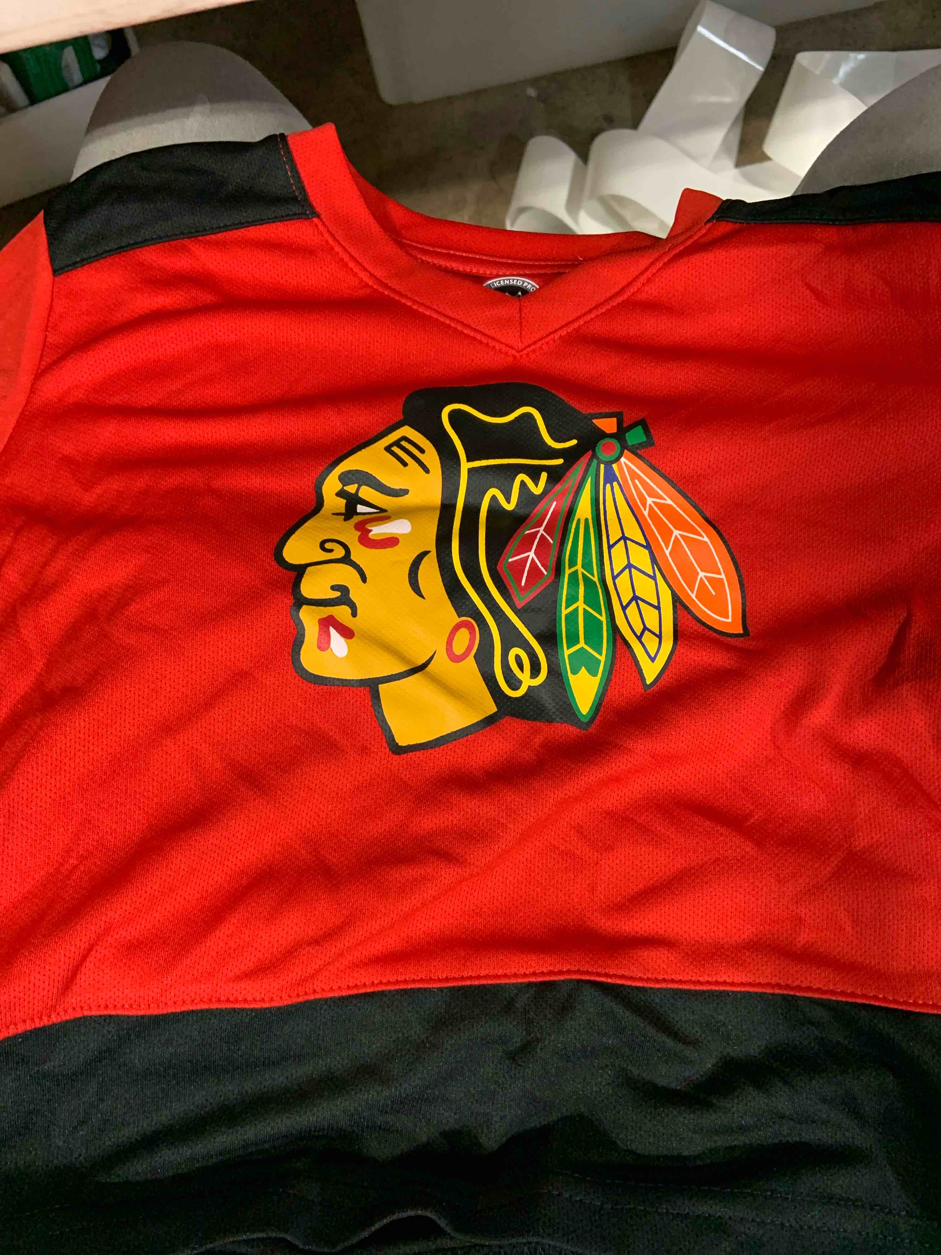 Size 2T Longsleeve Blackhawks shirt 