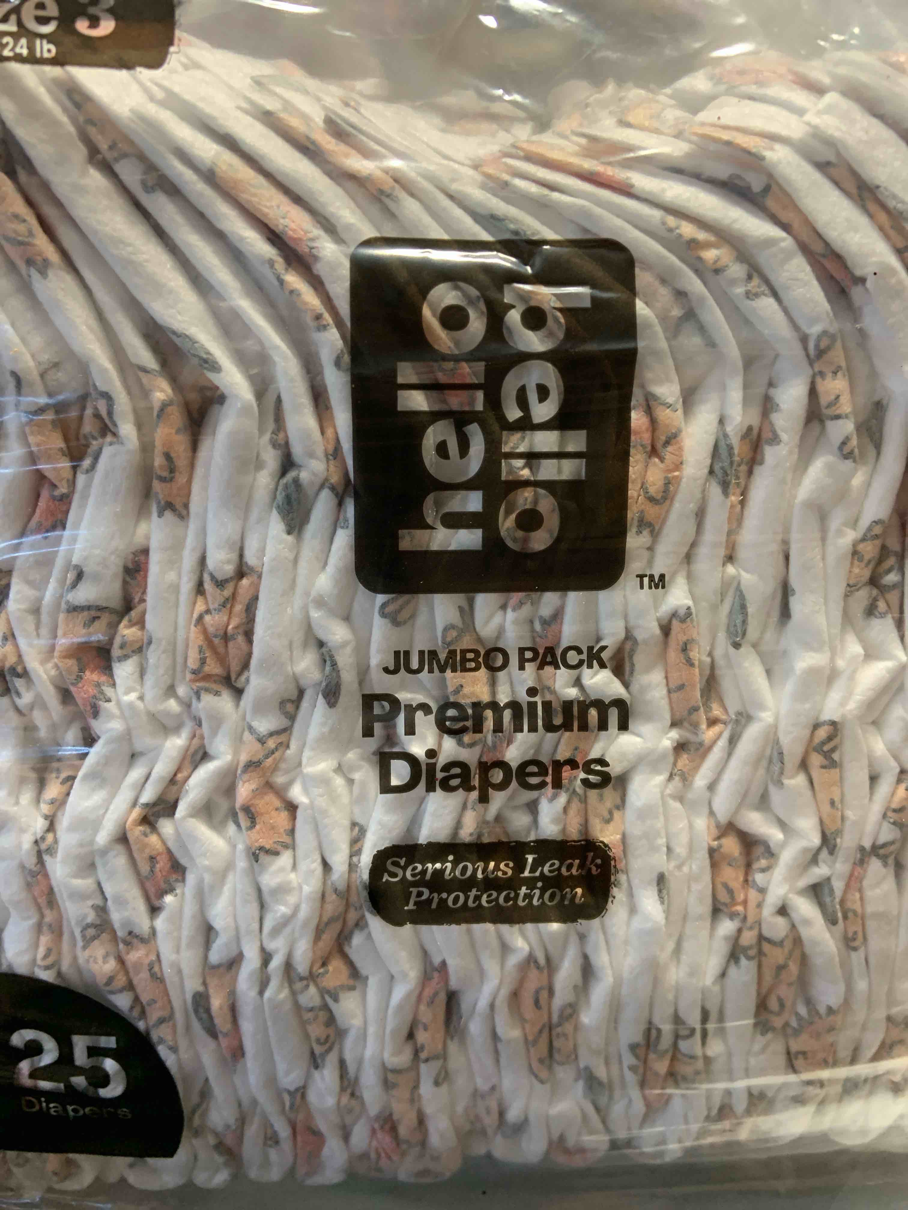 Hello Bello Premium Baby Diapers Size 3 I 25 Count of Disposable, Extra-Absorbent, Hypoallergenic Baby Diapers with Snug and Comfort Fit I Alphabet Soup