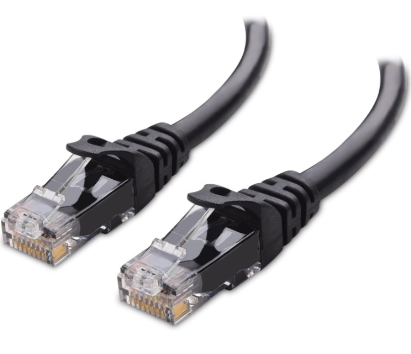 Cable Matters 10Gbps Snagless Cat 6 Ethernet Cable 25 ft (Cat 6 Cable, Cat6 Cable, Internet Cable, Network Cable) in Black, 25 Feet