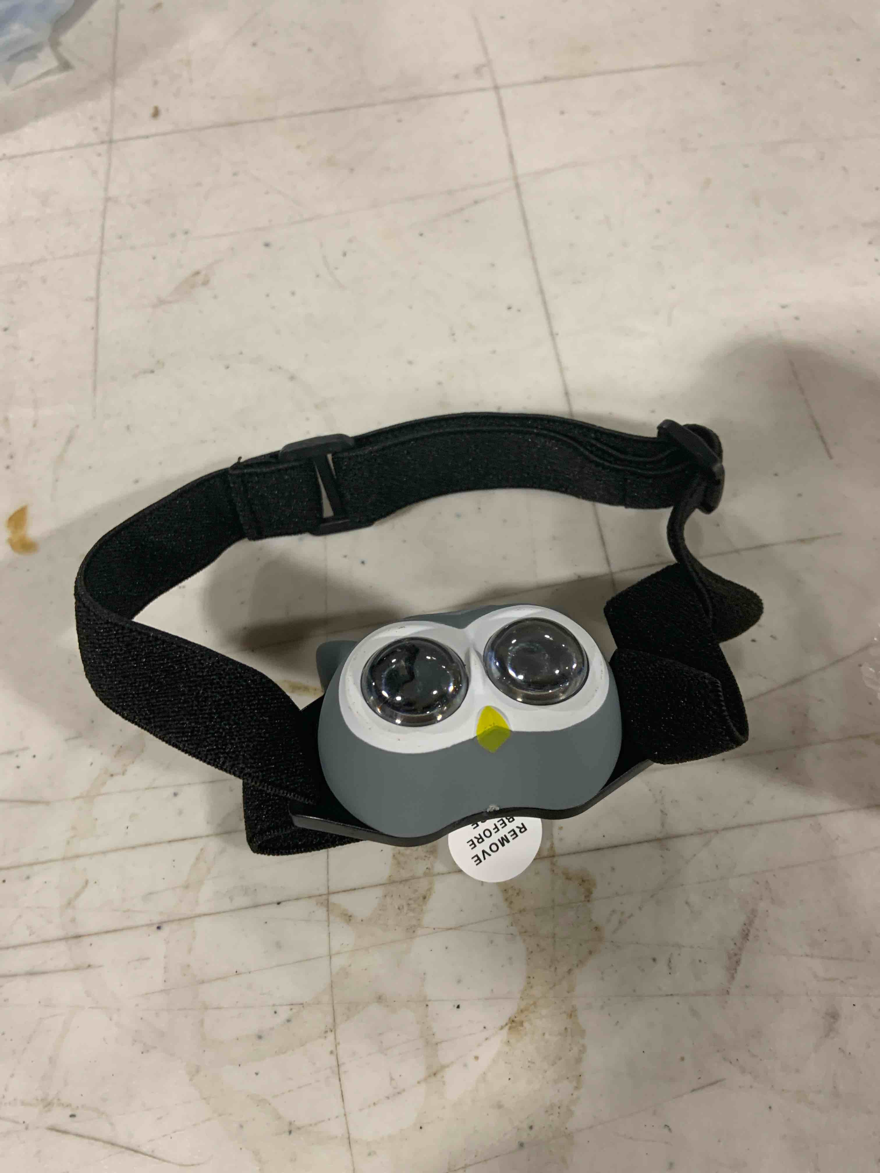 Owl headlamp for kids 