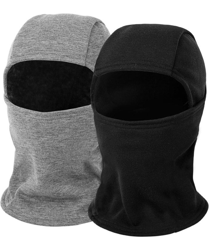 Ski Mask Balaclava for Kids Cold Weather Warm and Winter Windproof Fleece Caps Boys Girls Full Face Mask 2 Packs 