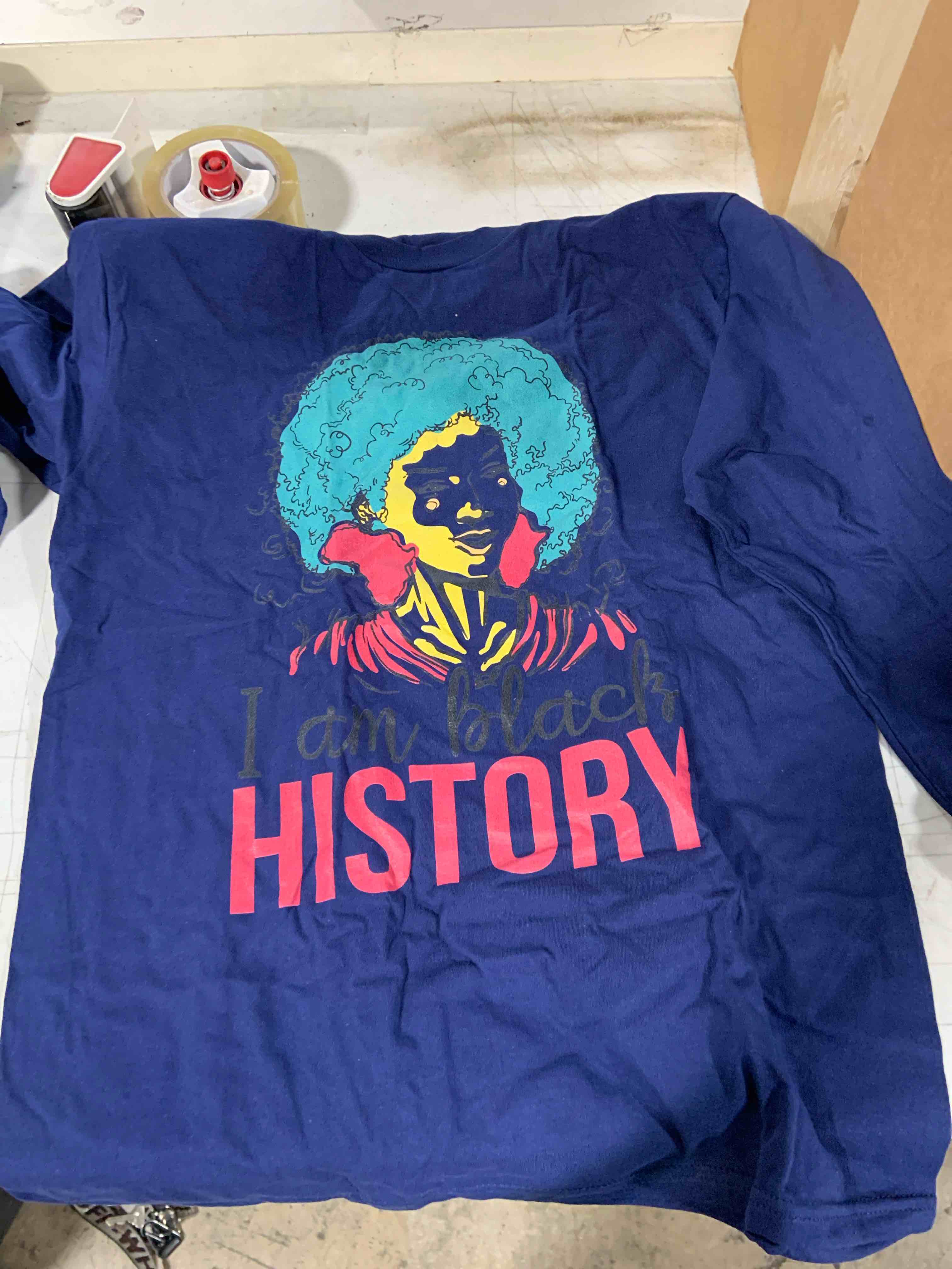 Blue Longsleeve ?I Am Black History? shirt