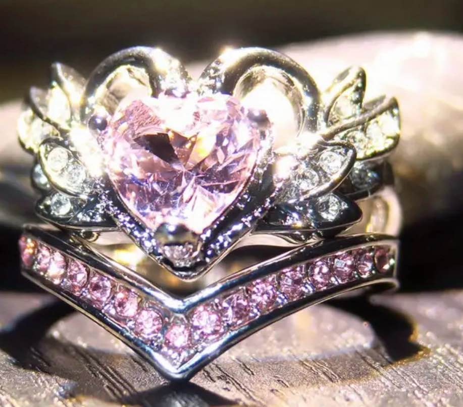 Beautiful 925 Silver Sapphire Ring Sz 8