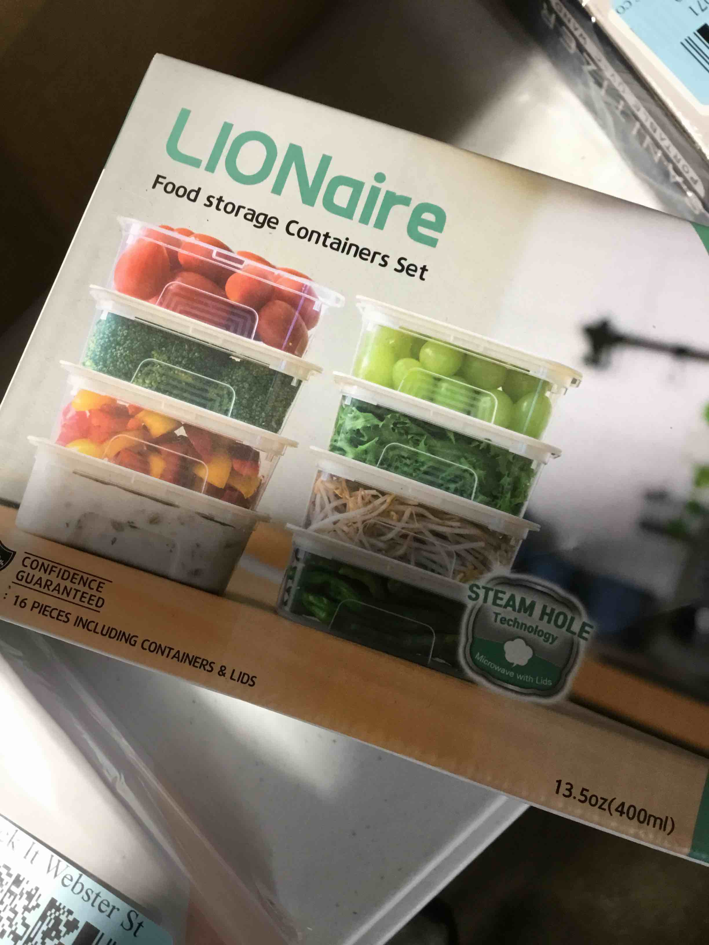 16-Piece lionaire Food Storage Containers Set - 