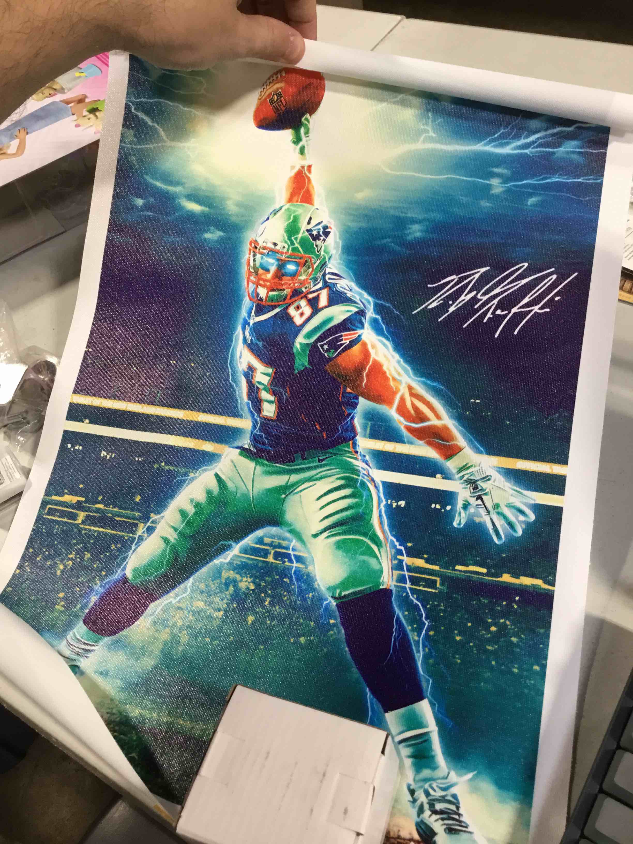 ROB GRONKOWSKI POSTER 12X18 INCH