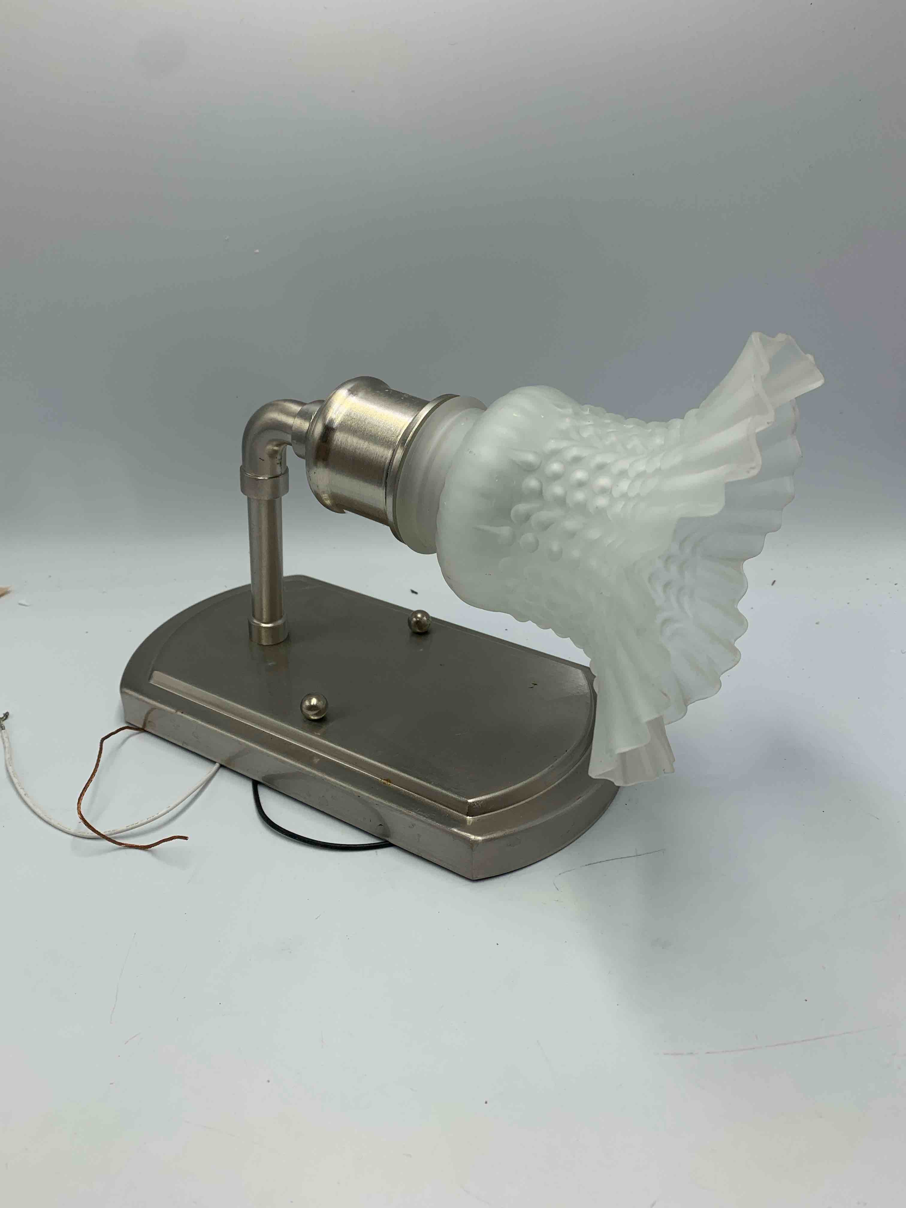 Wall Mount Brushed Nickel Light Fixture 