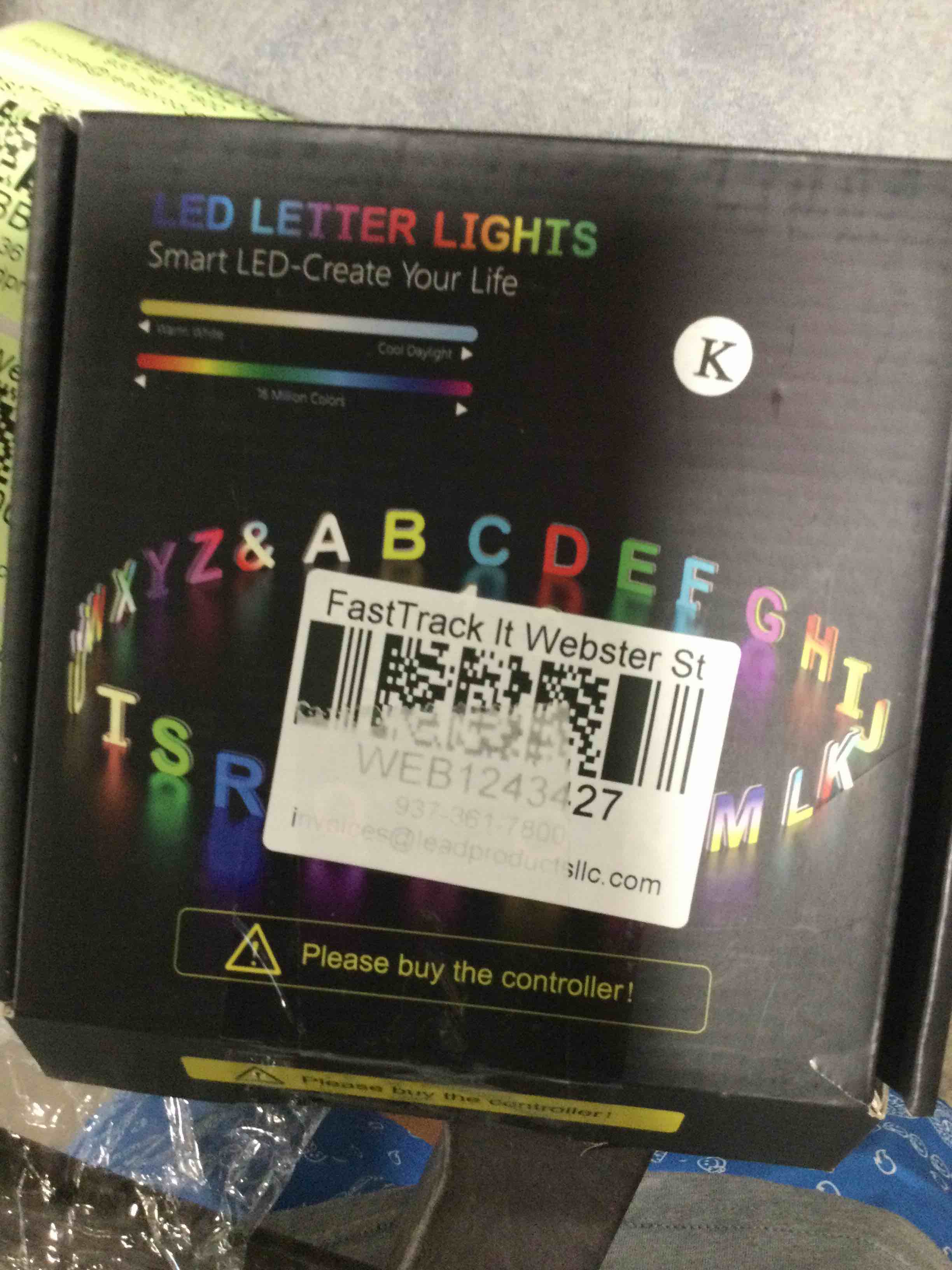 OJQ Light Up Letters LED Letter - Bedroom Lighted Letters Colorful Glitter Alphabet Music Sync Color Changing Letters for Boy Girl Gift Birthday Christmas Wedding Bar Wall Night Light (k)