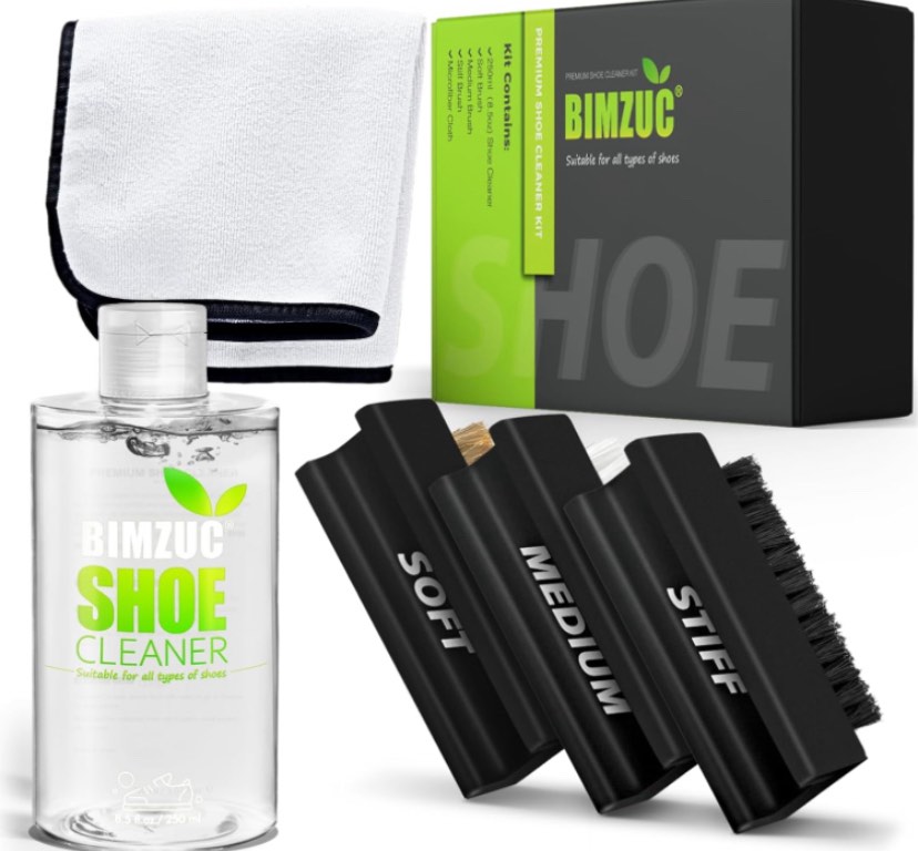 Shoe Cleaner Sneaker Kit, 8.5Oz Sneakers Cleaner Kit with Shoe Brushs Towel, White Sneaker Cleaner kit, Shoe Cleaner for White Shoe, Sneaker, Leather, Tennis, Boot, Canvas, Nubuck, Shoe Sole