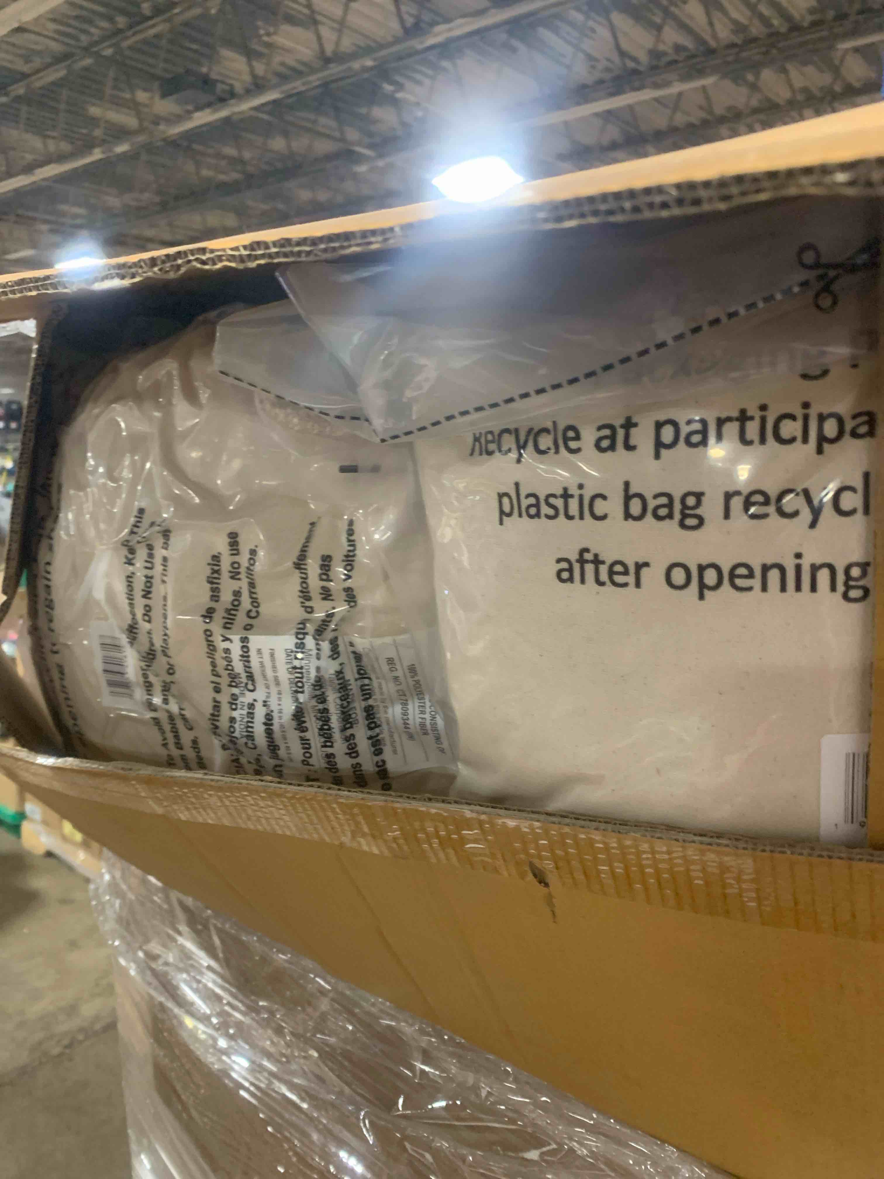 Condition photo showing New/Like New for (CASE OF 20) Textured Woven Cotton Square Throw Pillow Khaki - Room Essentials™: Dobby Cotton