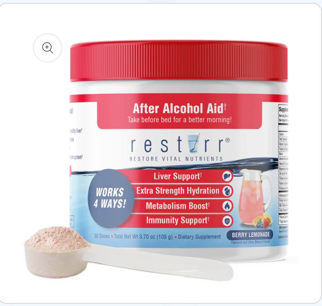 RESTIRR After Alcohol Aid (30 Servings)