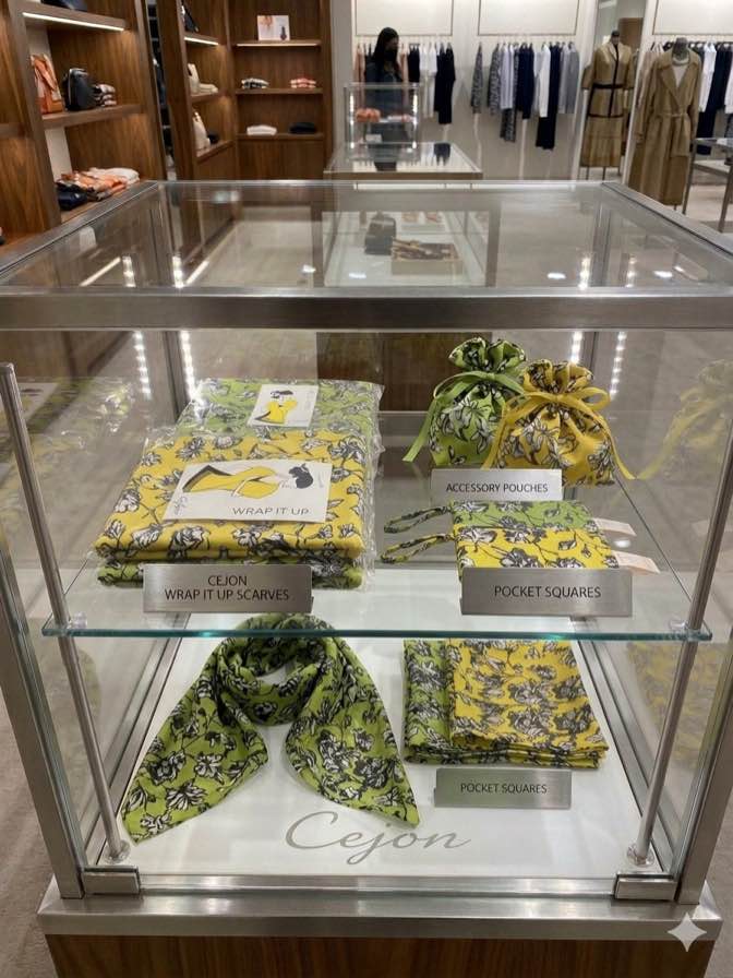 Wrap it up scarf in green or yellow 