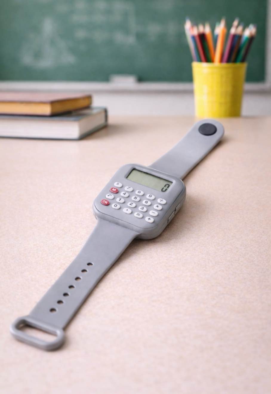 Digital Wristwatch: Multifunctional Calculator Watch Math Calculation Date Time Function Watch 