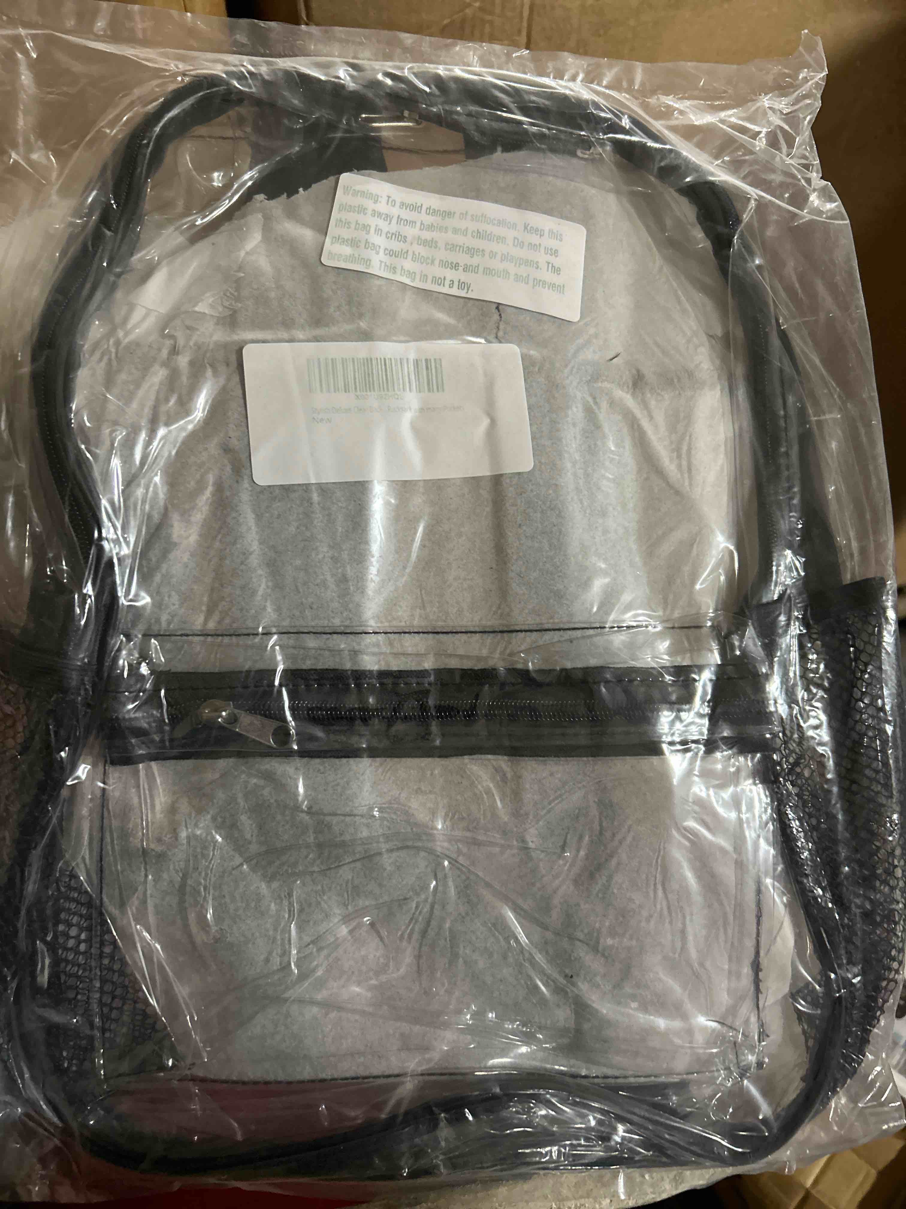 stylish deluxe clear backpack 