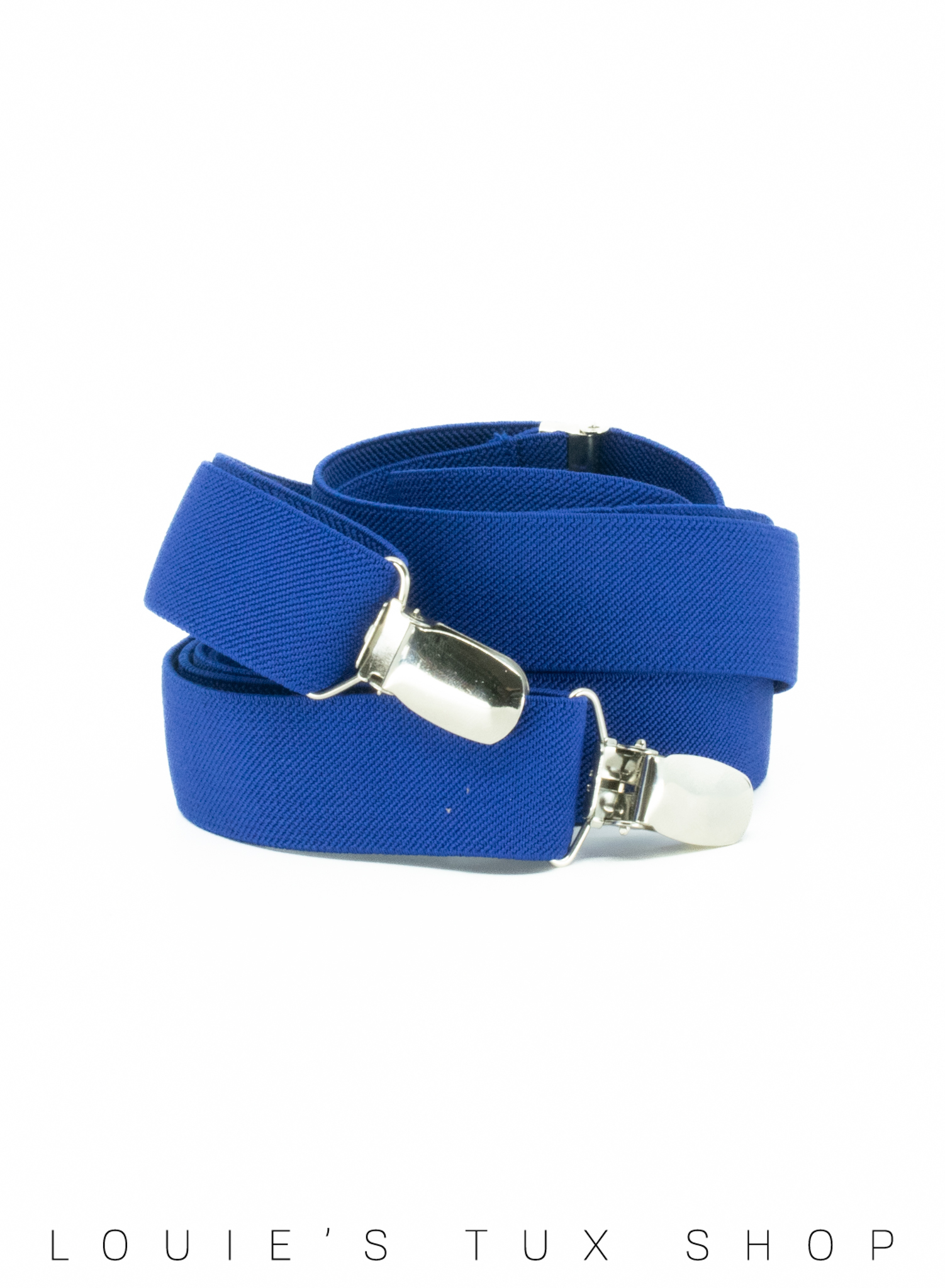 Royal Blue Retail Suspenders - Louie's Tux Shop