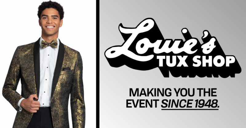 Larr Brio Gold Paisley Rental Tuxedo | Louie's Tux Shop