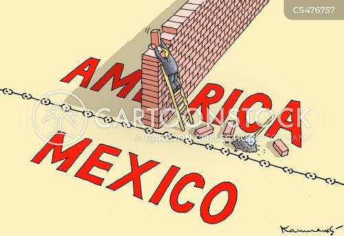 The Mexico Wall Cartoons and Comics funny pictures from CartoonStock