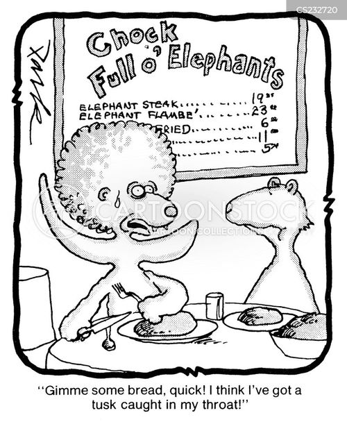 Meat Eating Cartoons and Comics funny pictures from CartoonStock