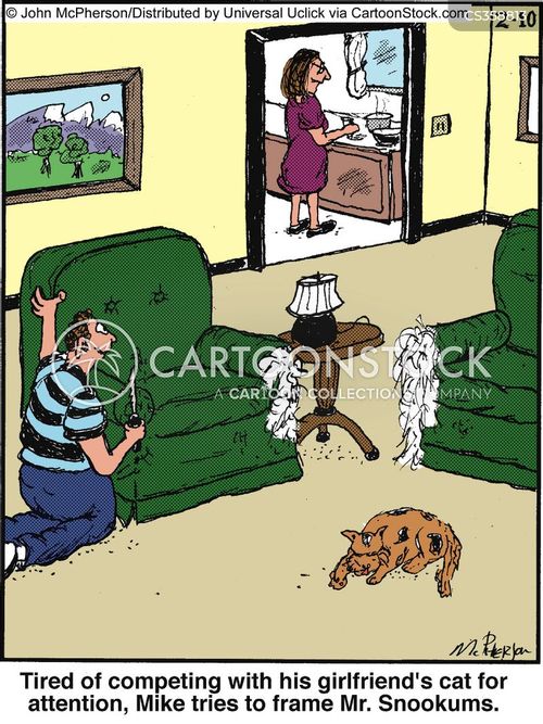 Cat Owning Cartoons and Comics funny pictures from CartoonStock