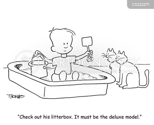 Litter Box Cartoons and Comics funny pictures from CartoonStock