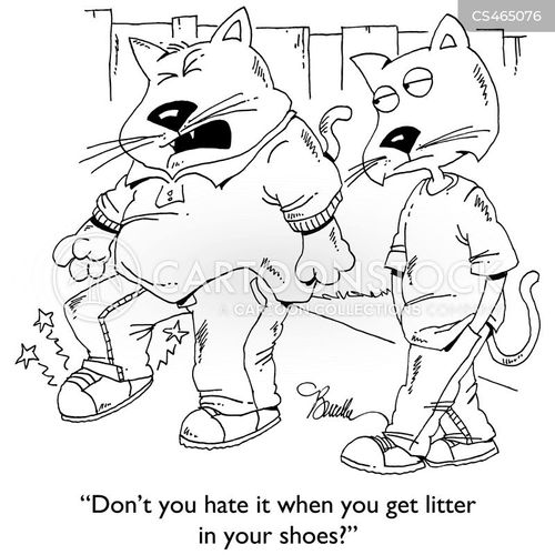 Cat Litter Cartoons and Comics funny pictures from CartoonStock