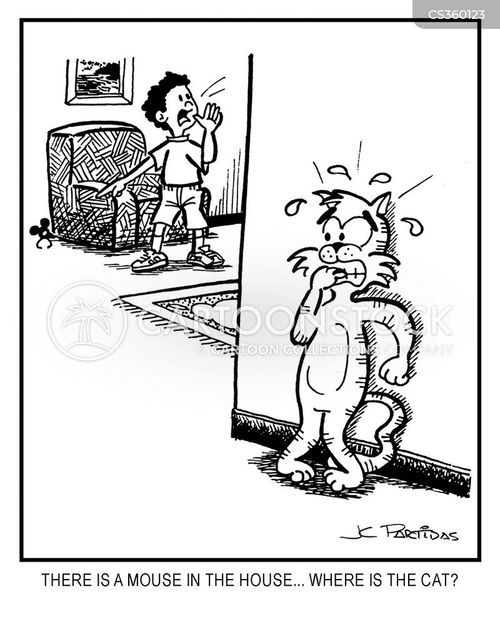 Scaredy Cat Cartoons and Comics funny pictures from CartoonStock