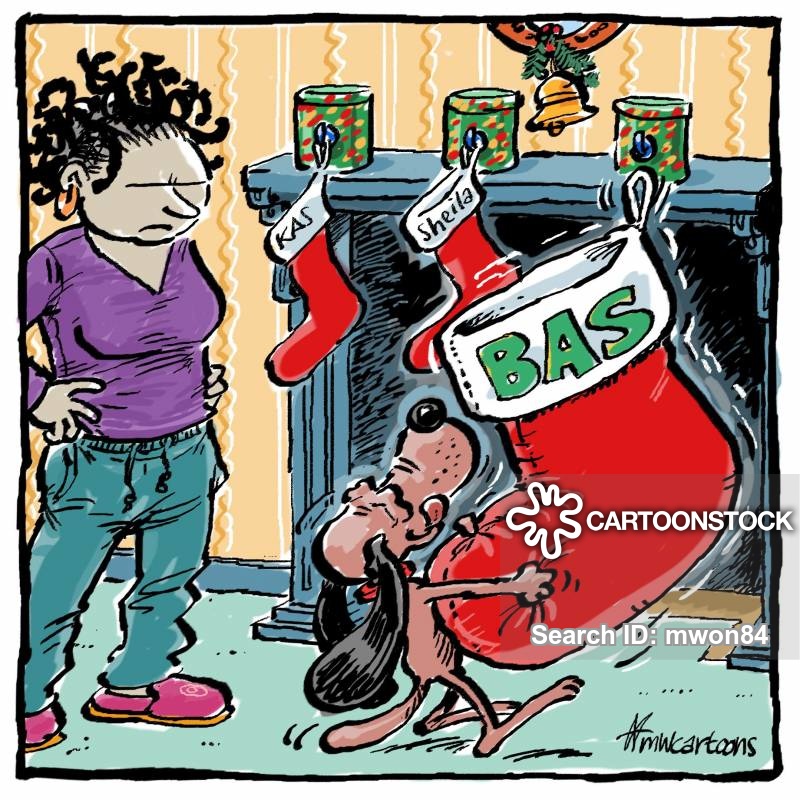 Christmas Stocking Cartoons and Comics funny pictures from CartoonStock