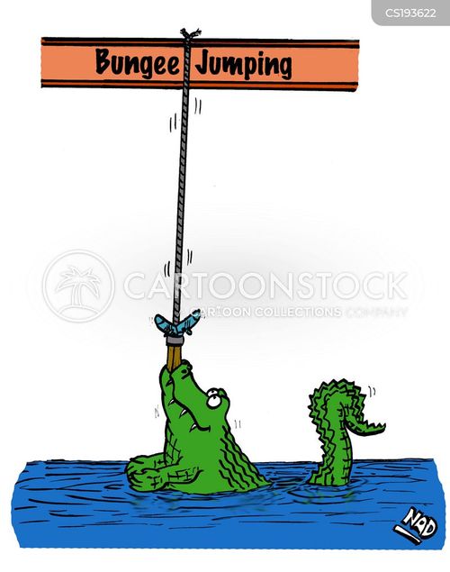 Bungee Jumping Cartoon