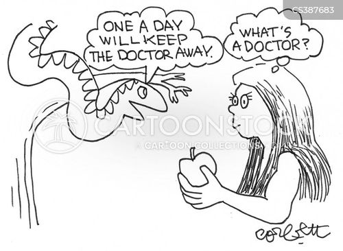 An Apple A Day Keeps The Doctor Away Cartoons and Comics funny