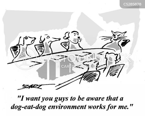 Sworn Enemy Cartoons and Comics funny pictures from CartoonStock