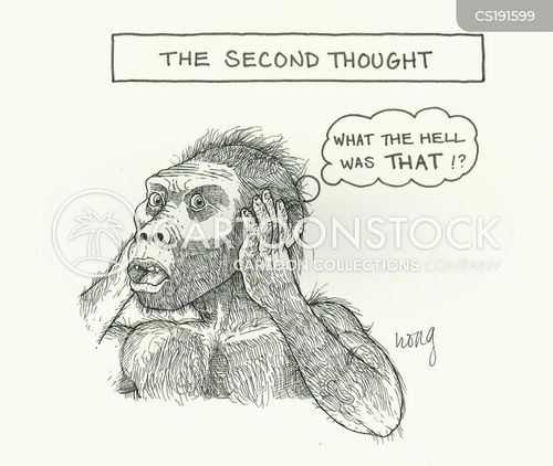 First Thought Cartoons and Comics funny pictures from CartoonStock