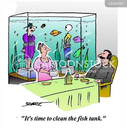 Swimming With The Fishes Cartoons and Comics funny pictures from