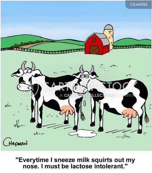 Dairy Allergy Cartoons and Comics funny pictures from CartoonStock