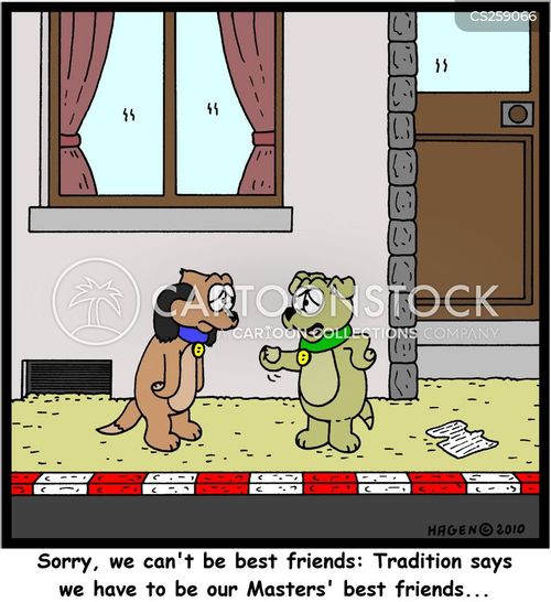 Two Dogs Same Master No Man Can Serve Two Masters Cartoons and Comics - funny pictures from ...