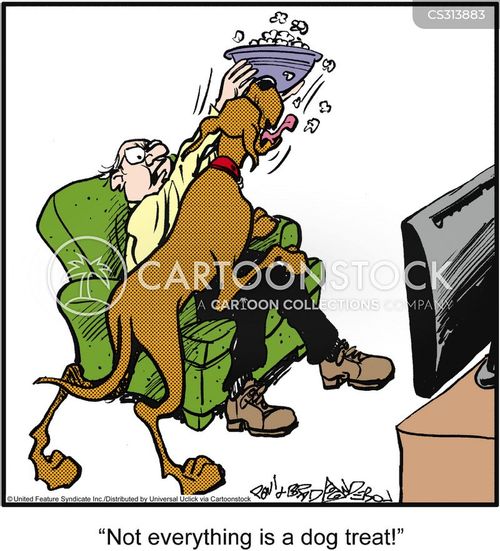 Dog Treat Cartoons and Comics funny pictures from CartoonStock