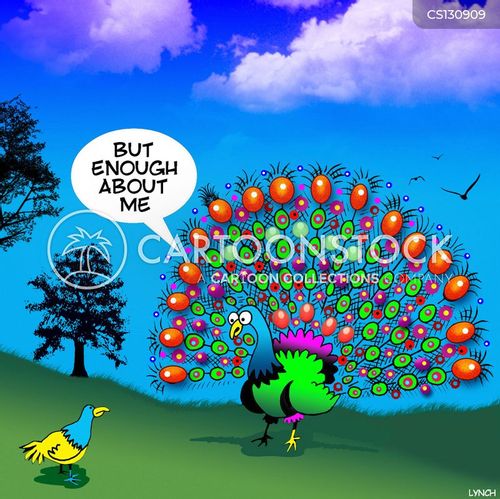 Peacock Feathers Cartoons and Comics - funny pictures from CartoonStock