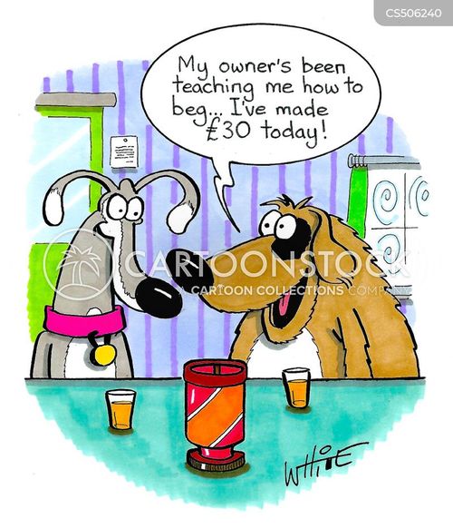 Beg At Table Cartoons and Comics - funny pictures from CartoonStock