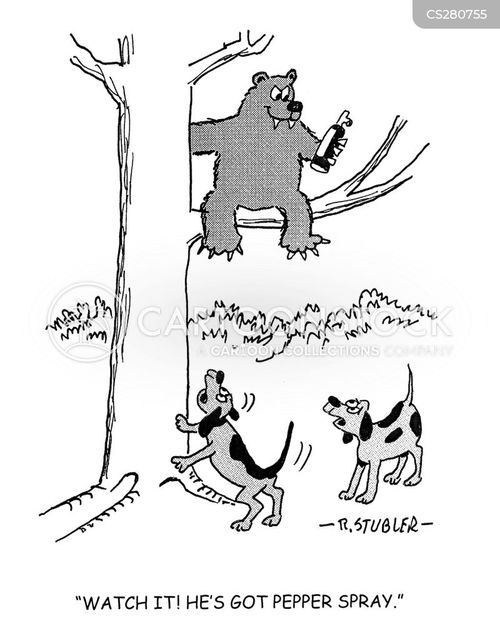 Pepper Sprays Cartoons and Comics funny pictures from CartoonStock