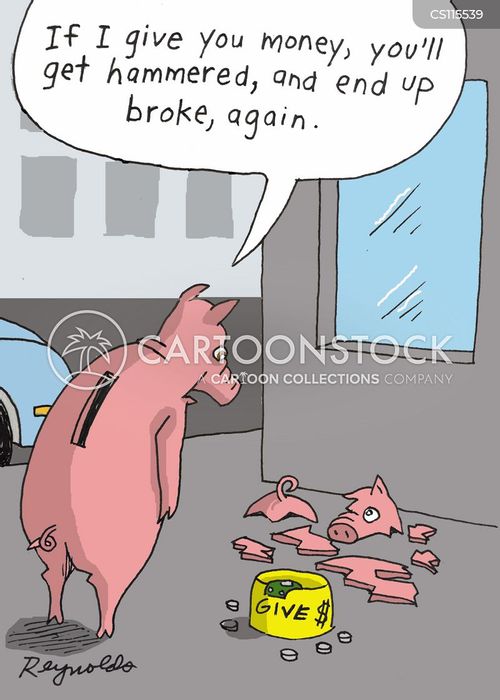 Breaking The Bank Cartoons and Comics funny pictures from CartoonStock
